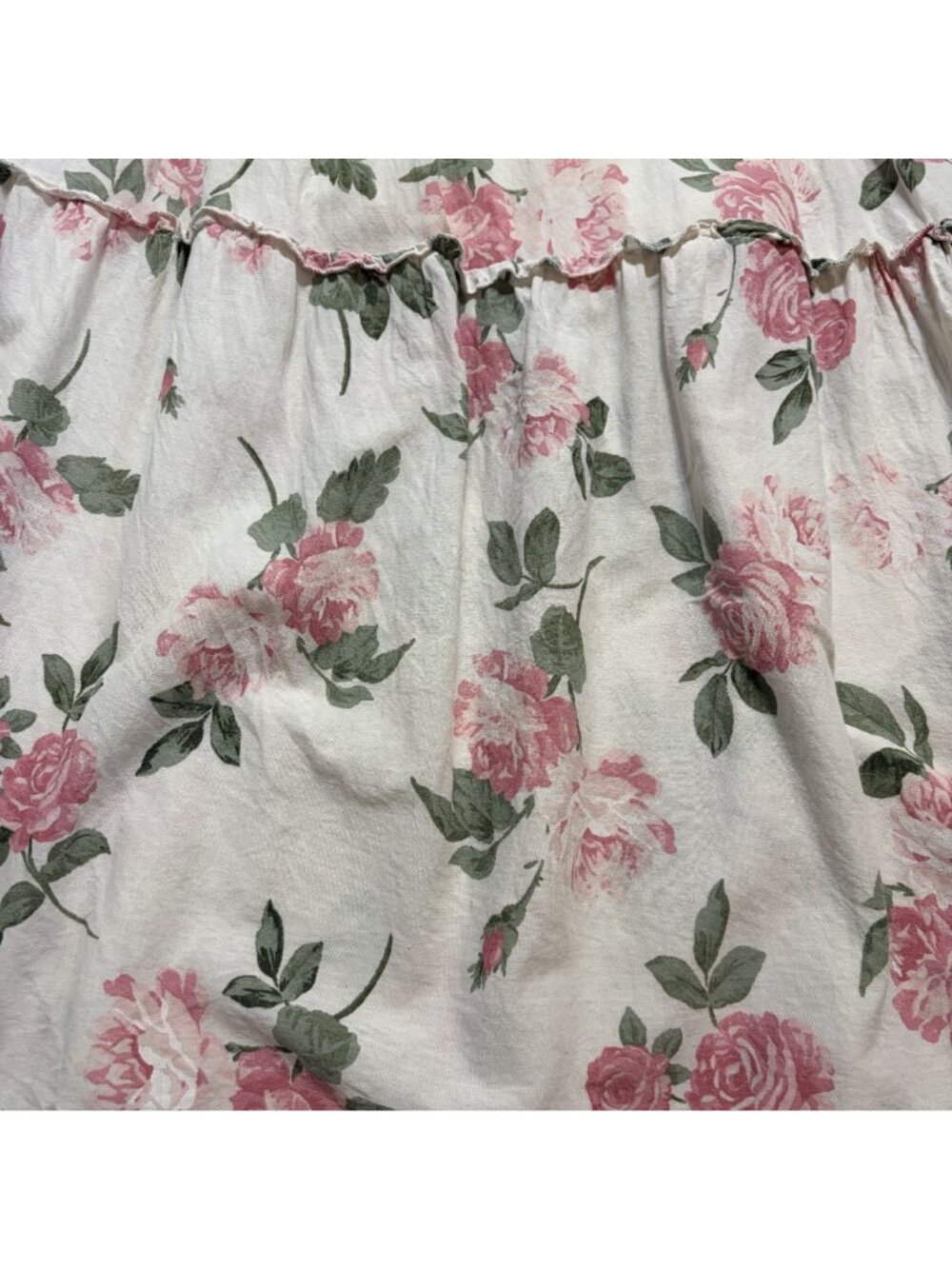 Old Navy Midi Dress XS Romantic Cottagcore Milkmaid Countryside Floral Smocked - Picture 12 of 13